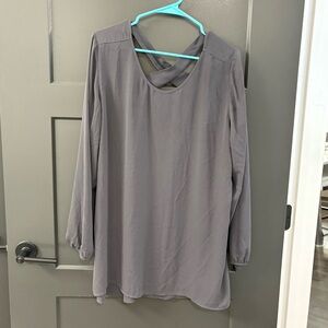 Maurices Gray Long Sleeve Blouse